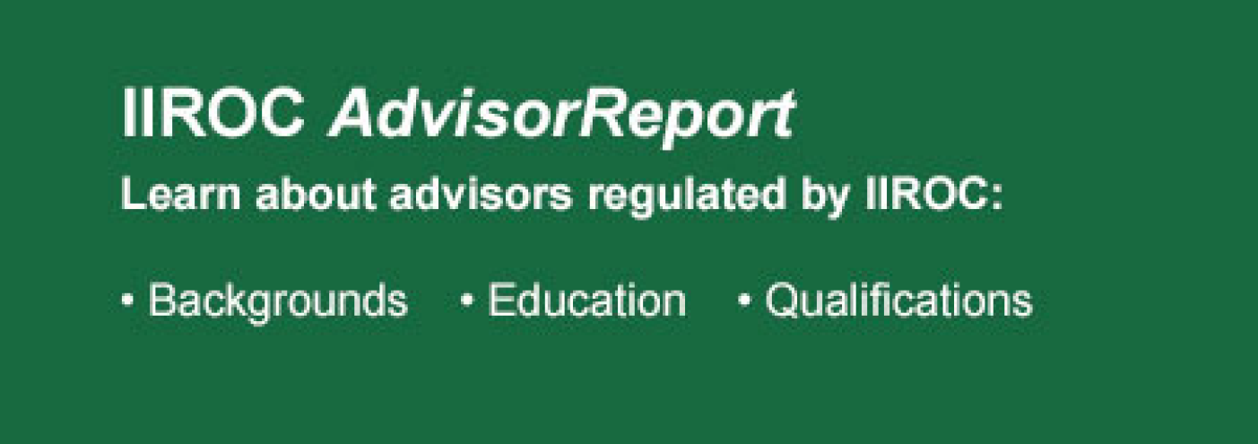 IIROC Advisor Report